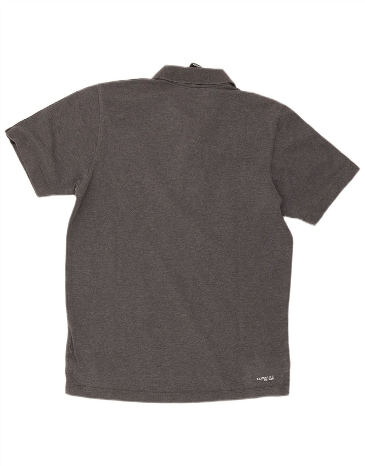 Adidas Mens Climalite Polo Shirt Medium Grey Cotton