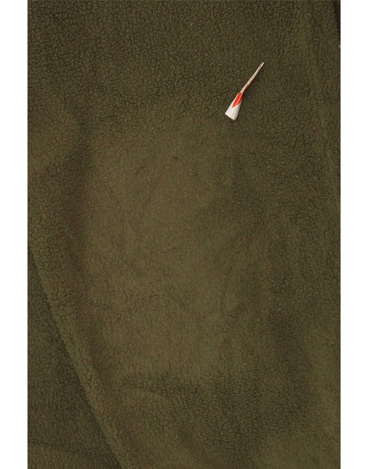 Champion Mens Fleece Jacket UK 36 Small Green Colourblock Polyester