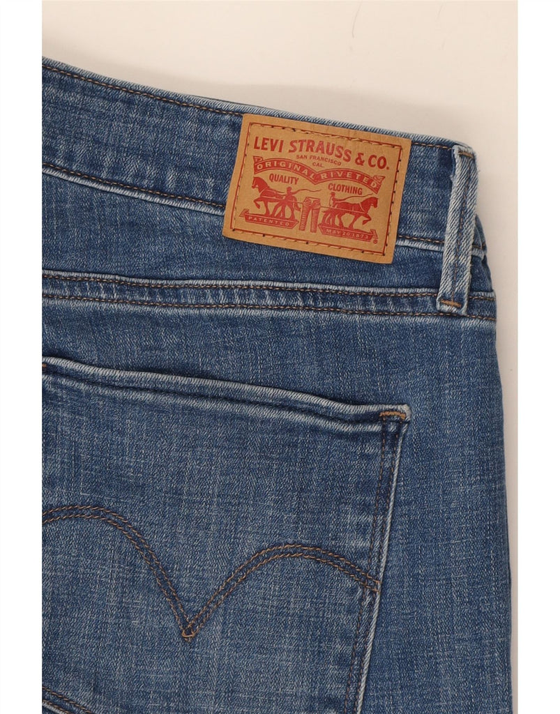 LEVI'S Womens Mid Rise Distressed Crop Skinny Jeans W31 L24 Blue Cotton Vintage Levi's and Second-Hand Levi's from Messina Hembry 