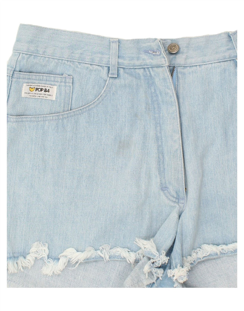 POP 84 Womens Denim Hot Pants W30 Medium Blue | Vintage POP 84 | Thrift | Second-Hand POP 84 | Used Clothing | Messina Hembry 