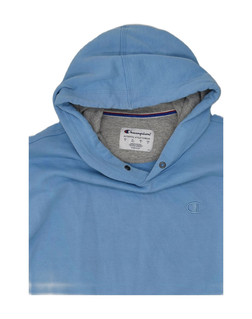 CHAMPION Mens Hoodie Jumper Medium Blue Cotton | Vintage Champion | Thrift | Second-Hand Champion | Used Clothing | Messina Hembry 