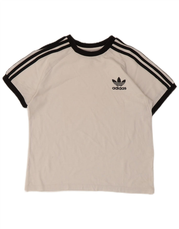 Adidas Boys T-Shirt Top 11-12 Years Medium White