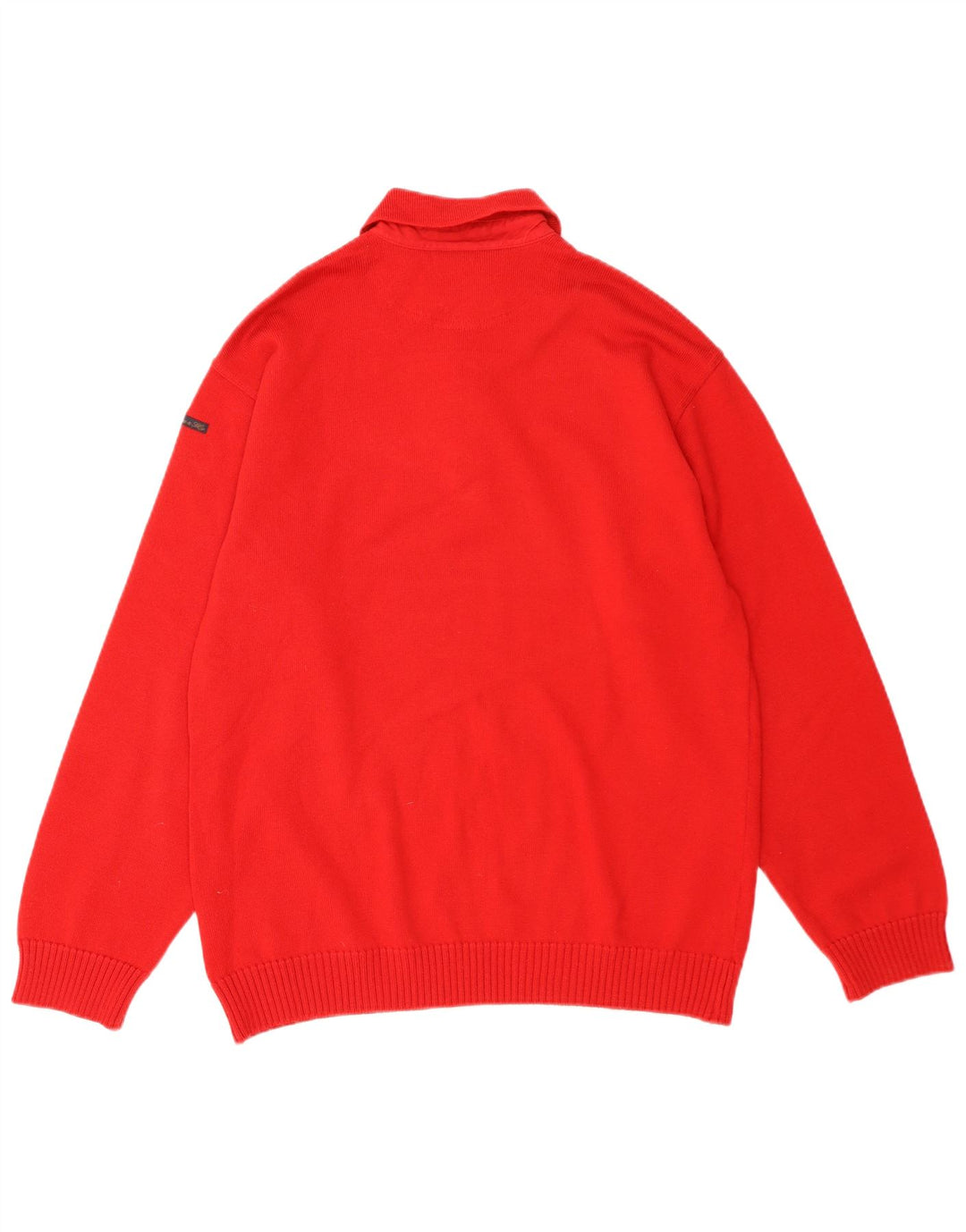 Sea & Sky Mens Polo Neck Jumper Sweater XL Red Wool