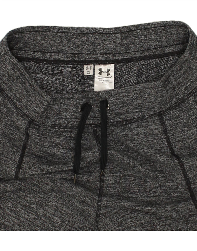 UNDER ARMOUR Womens Capri Tracksuit Trousers Joggers UK 18 XL Grey Flecked | Vintage Under Armour | Thrift | Second-Hand Under Armour | Used Clothing | Messina Hembry 