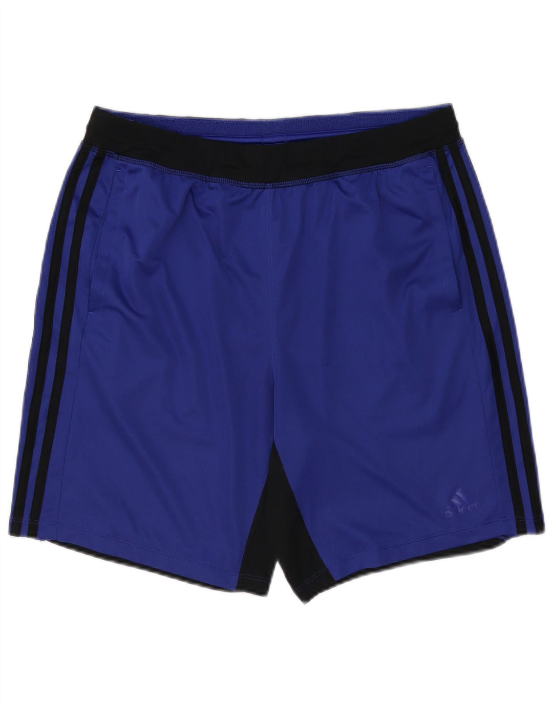 ADIDAS Mens Climalite Sport Shorts Large  Blue Colourblock Polyester