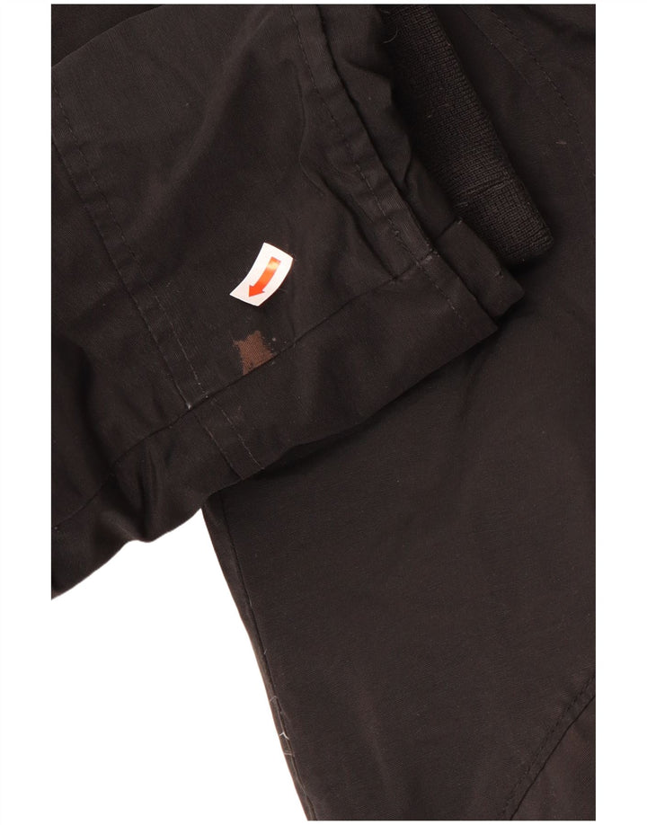 Woolrich Womens Hooded Padded Coat UK 10 Small Black Cotton