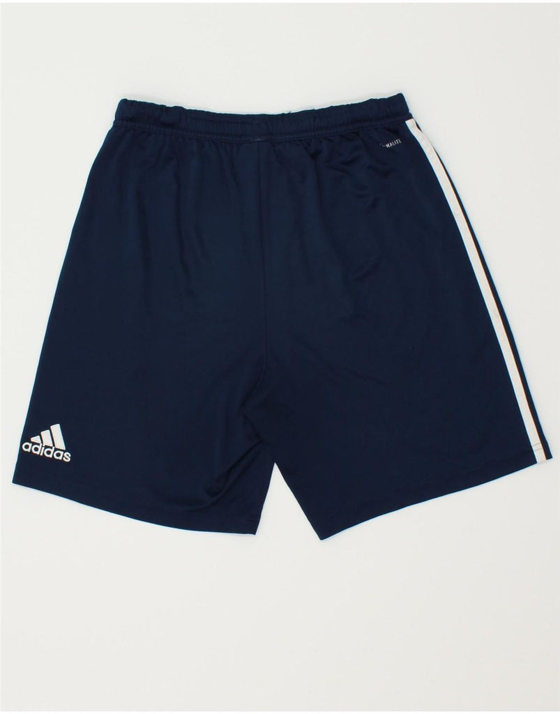 ADIDAS Boys FC Bayern Munchen Graphic Sport Shorts 13-14 Years Navy Blue | Vintage Adidas | Thrift | Second-Hand Adidas | Used Clothing | Messina Hembry 
