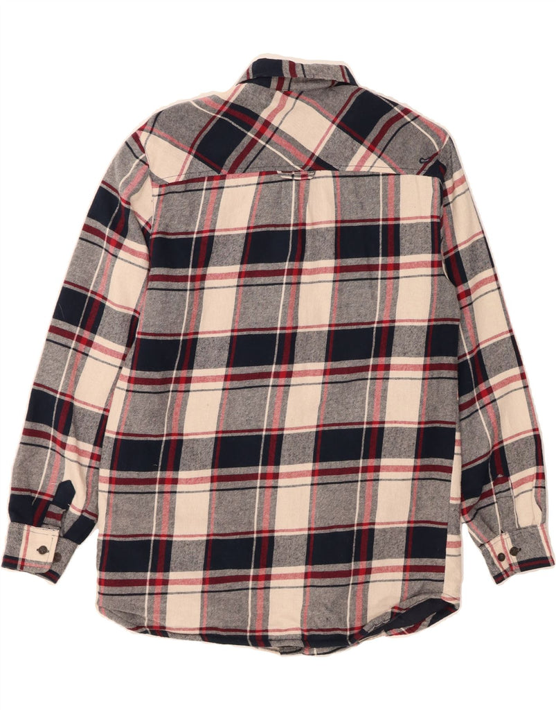 REGATTA Mens Flannel Shirt Small Navy Blue Check Cotton Vintage Regatta and Second-Hand Regatta from Messina Hembry 