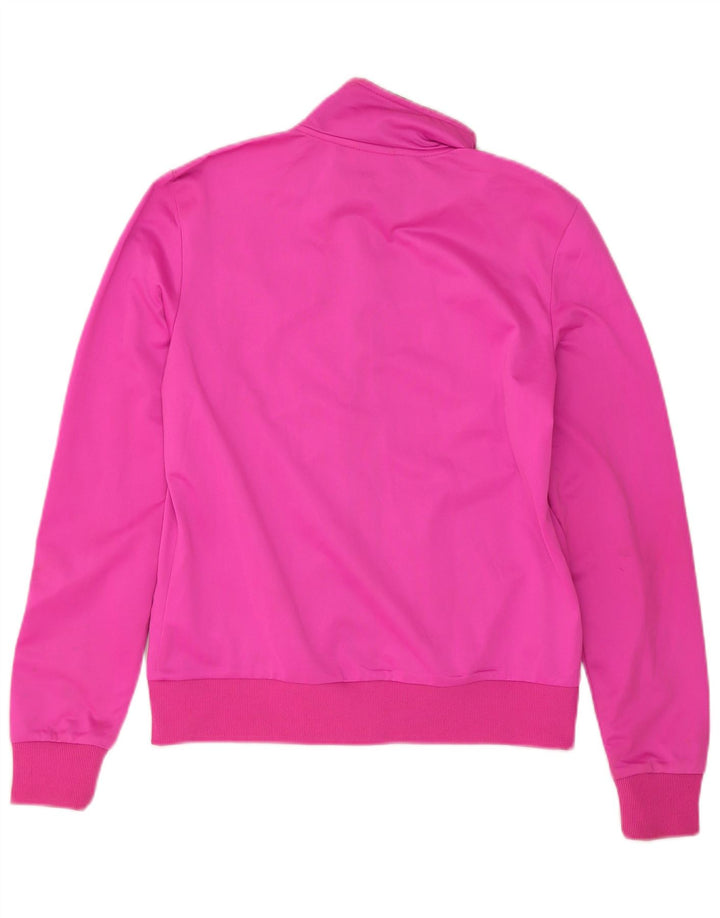 Diadora Womens Tracksuit Top Jacket UK 14 Medium Pink Polyester