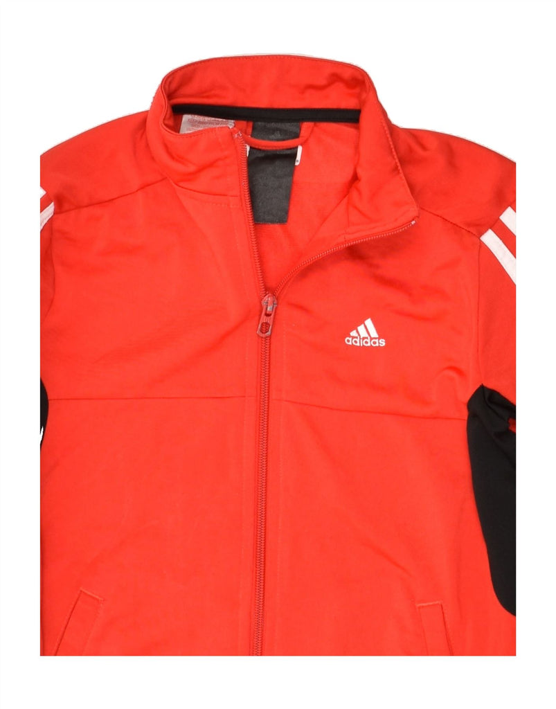 ADIDAS Boys Tracksuit Top Jacket 9-10 Years Red Polyester | Vintage Adidas | Thrift | Second-Hand Adidas | Used Clothing | Messina Hembry 