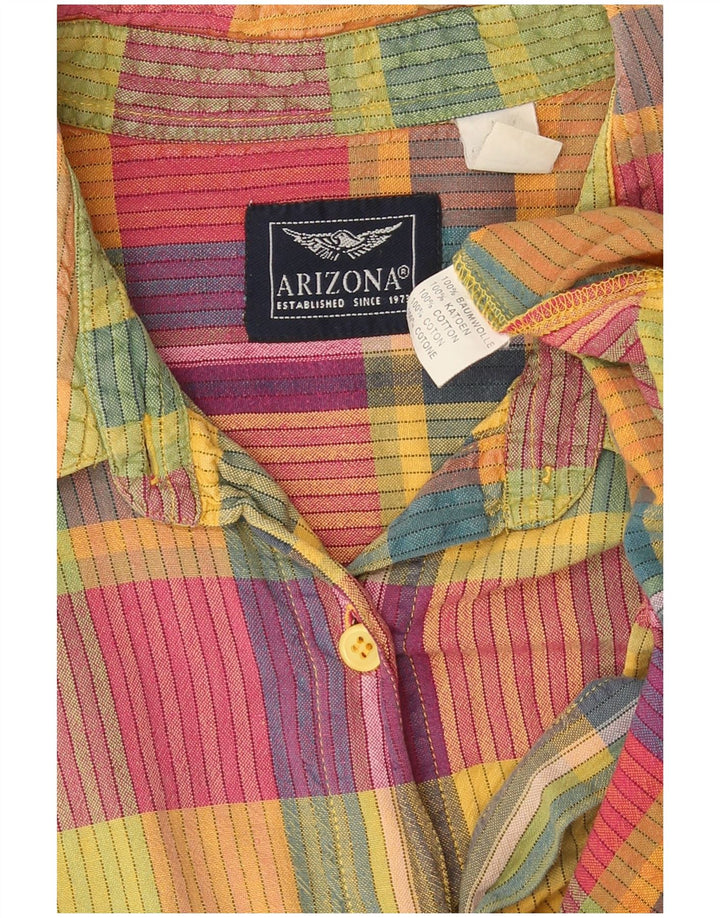 Arizona Womens Shirt UK 18 XL Multicoloured Check Cotton