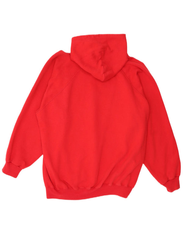 Champion Mens Graphic Hoodie Jumper 2XL Red Cotton