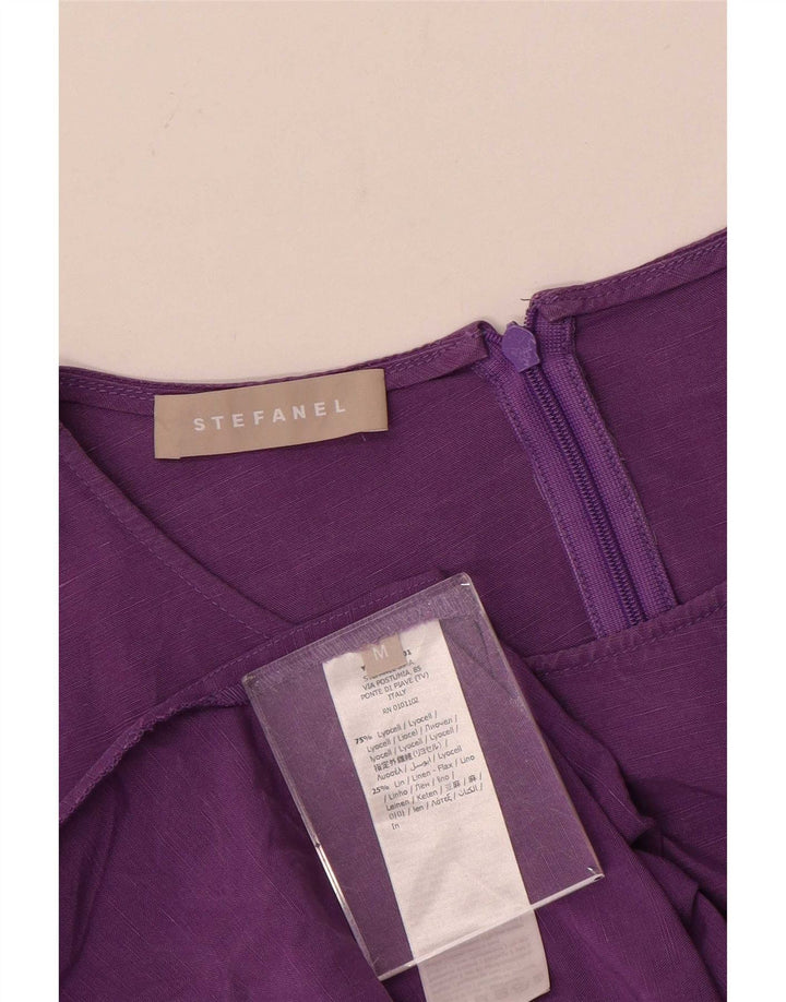 Stefanel Womens Oversized Maxi Dress UK 14 Medium Purple Lyocell