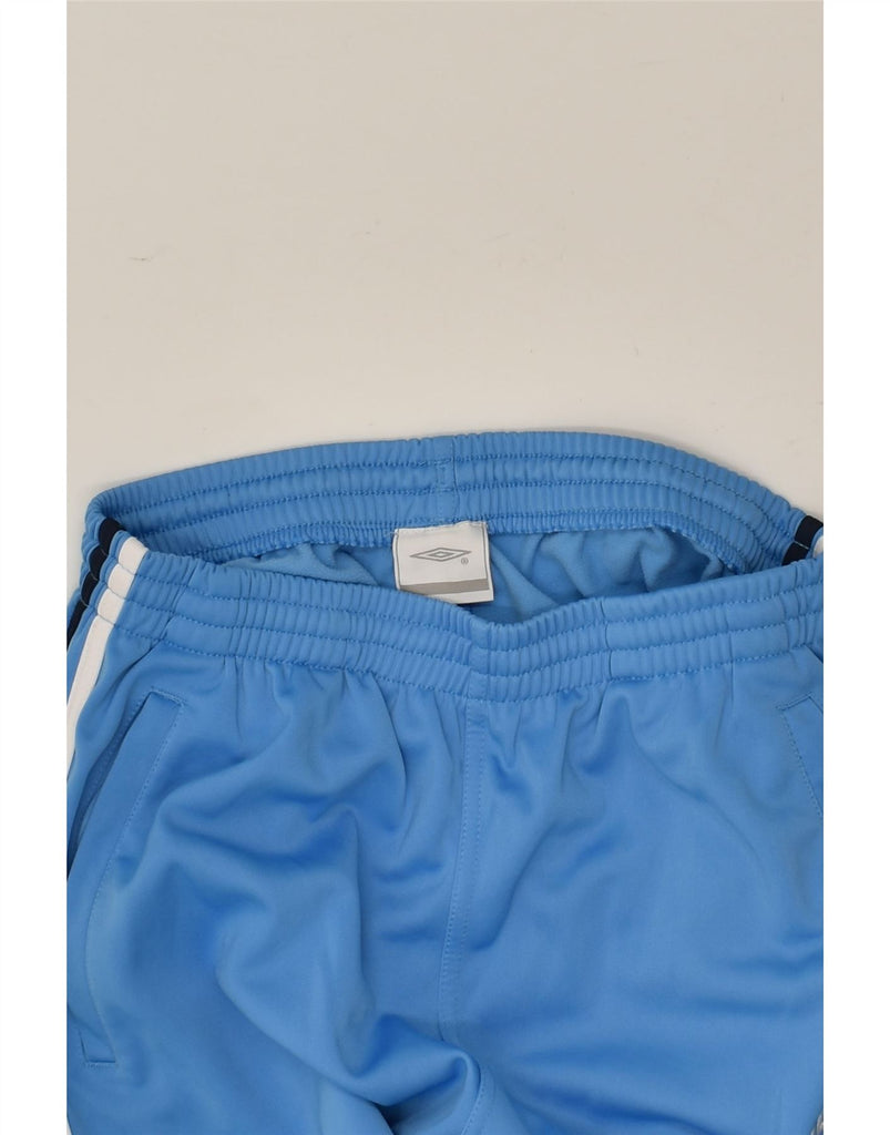 UMBRO Womens Tracksuit Trousers UK 16 Large Blue Polyester | Vintage Umbro | Thrift | Second-Hand Umbro | Used Clothing | Messina Hembry 