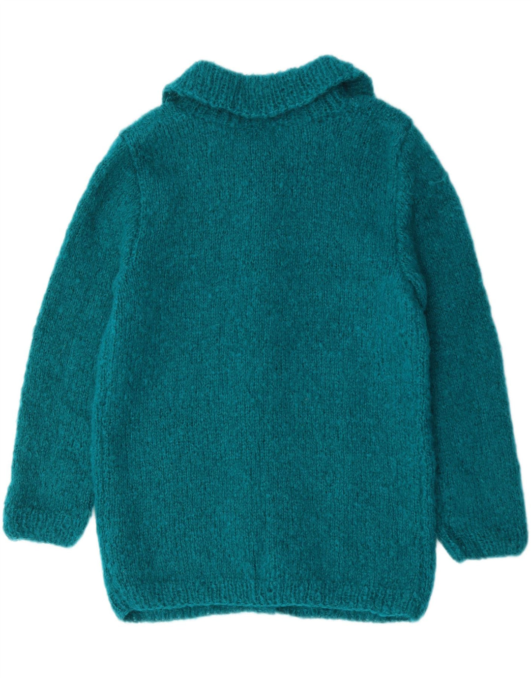 Vintage Womens Cardigan Sweater UK 12 Medium Blue