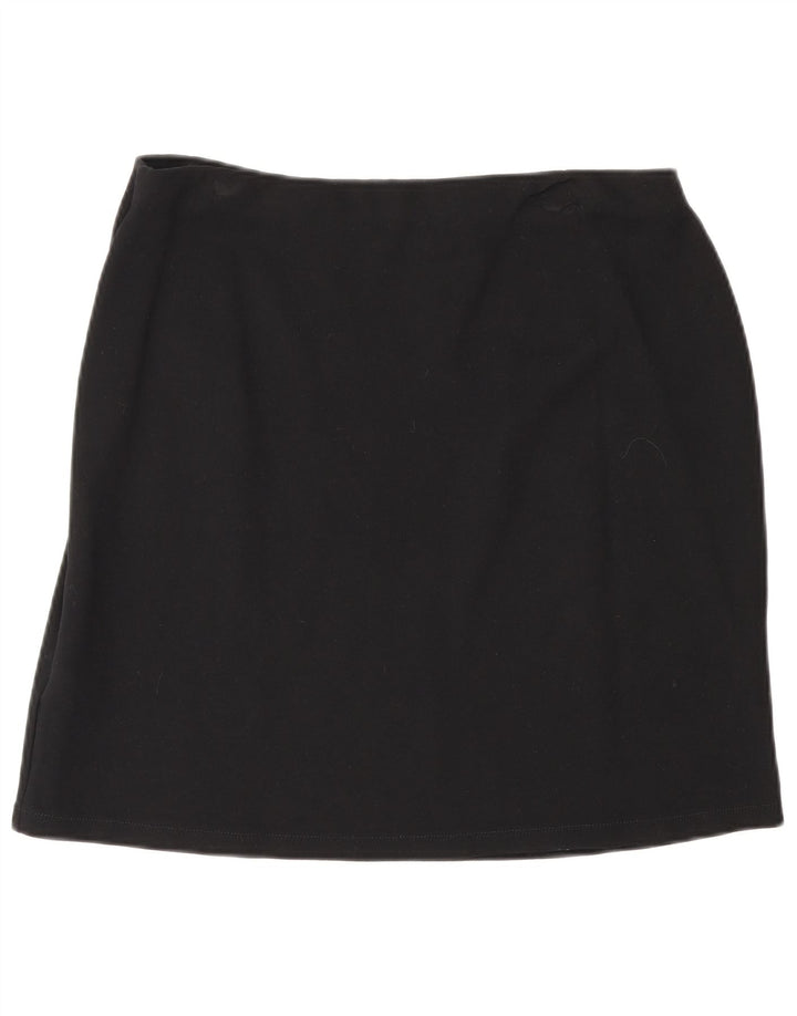 Marks & Spencer Womens Mini Skirt UK 14 Large W30  Black Viscose