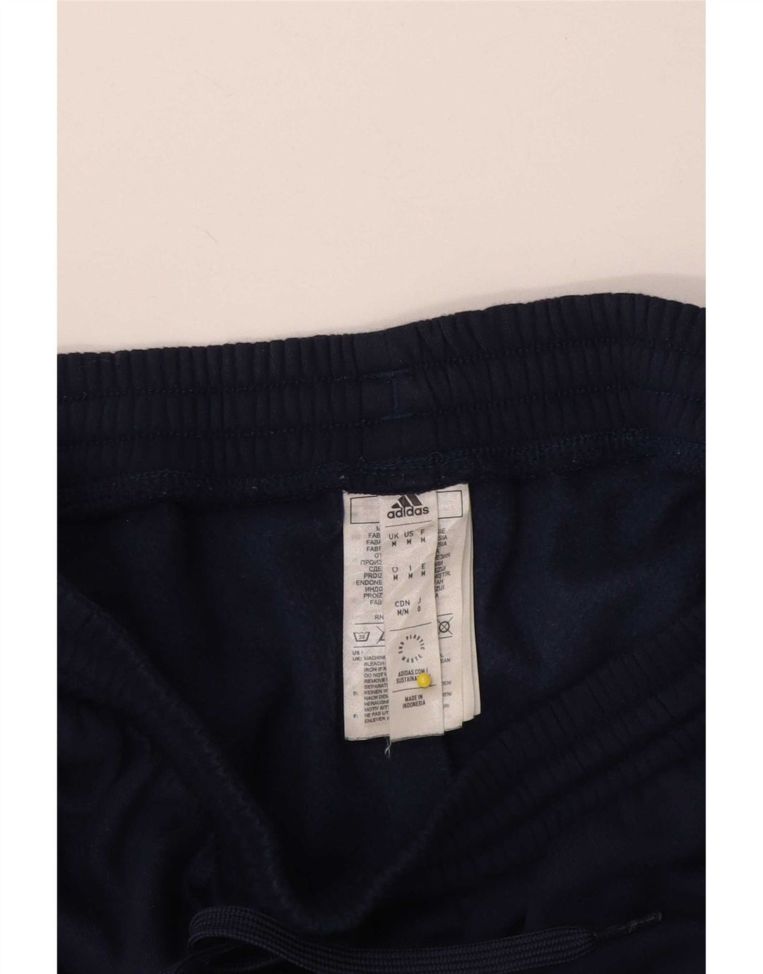 Adidas Mens Tracksuit Trousers Joggers Medium  Navy Blue Cotton
