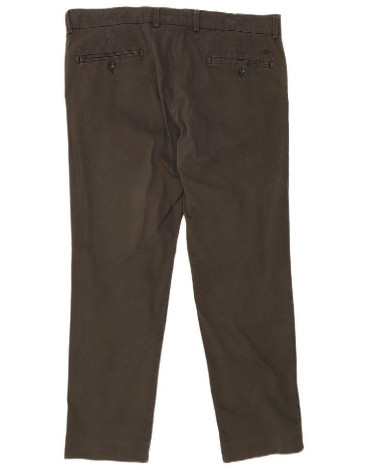 DOCKERS Mens Slim Chino Trousers W36 L30 Khaki Cotton