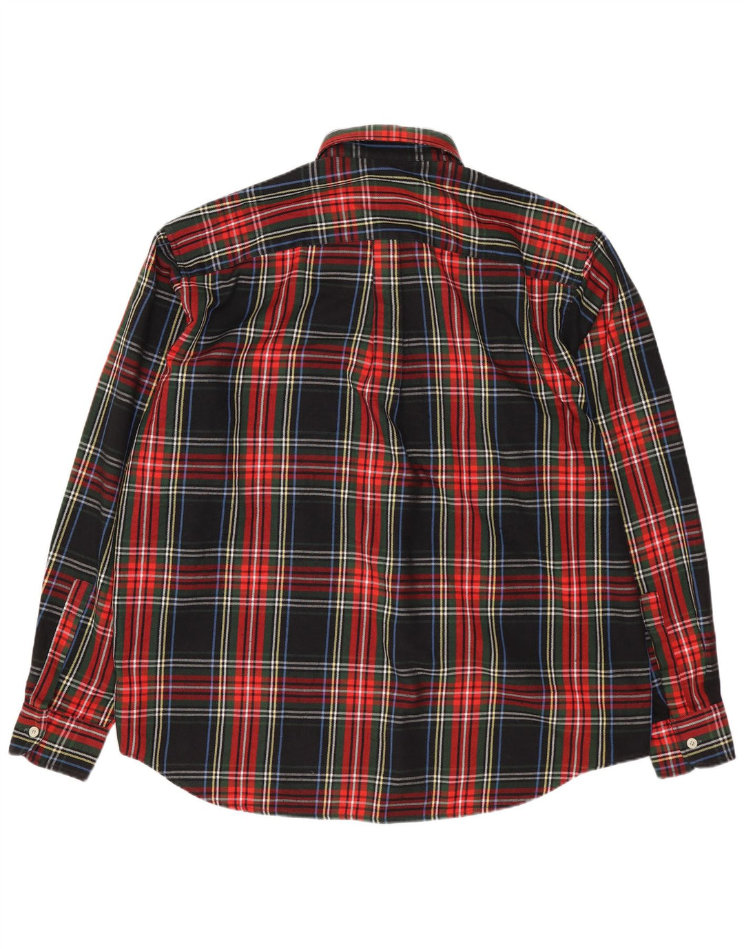 Vintage Mens Flannel Shirt XL Black Check