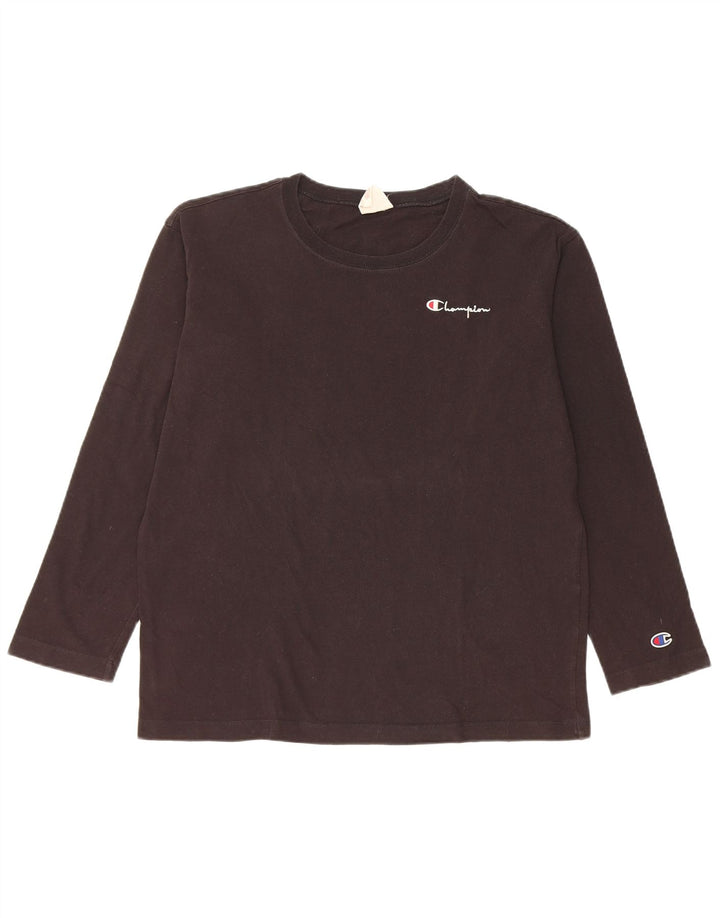 Champion Mens Top Long Sleeve XS Black