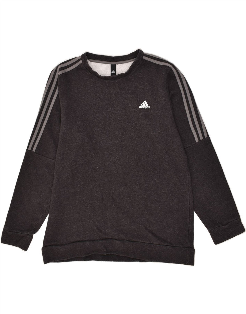 ADIDAS Mens Sweatshirt Jumper XL Black Cotton | Vintage Adidas | Thrift | Second-Hand Adidas | Used Clothing | Messina Hembry 