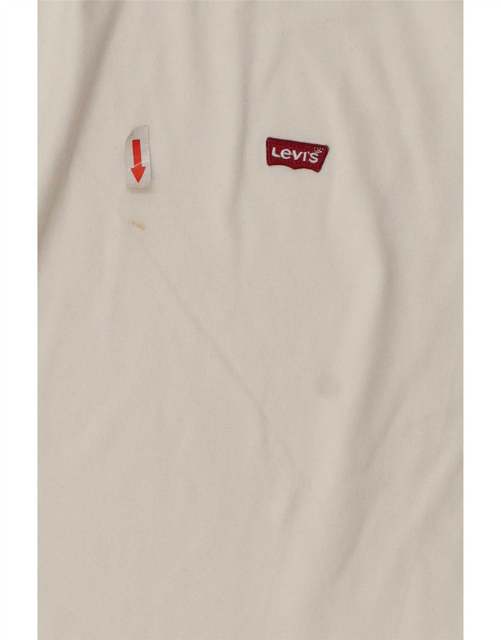 Levi's Mens Standard Fit T-Shirt Top Medium White Cotton