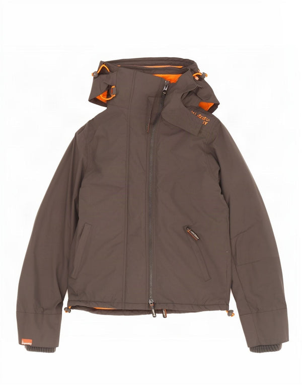 Superdry Mens The Windcheater Graphic Windbreaker Jacket UK 40 Large Grey