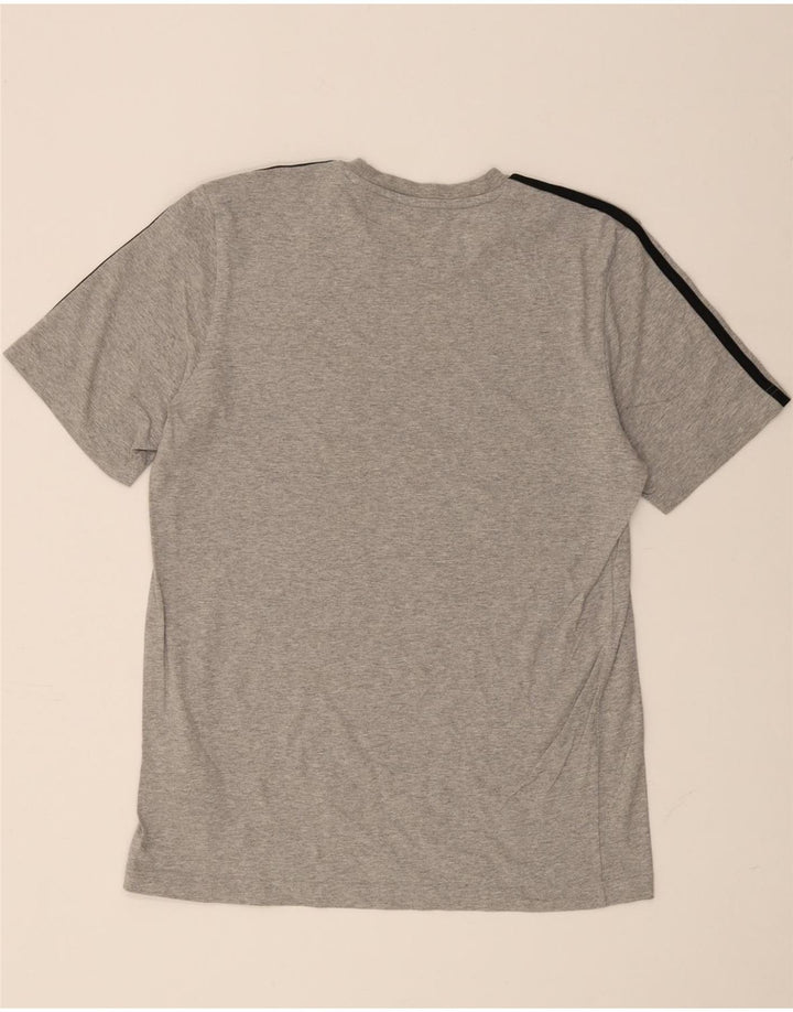 ADIDAS Mens T-Shirt Top Medium Grey Cotton