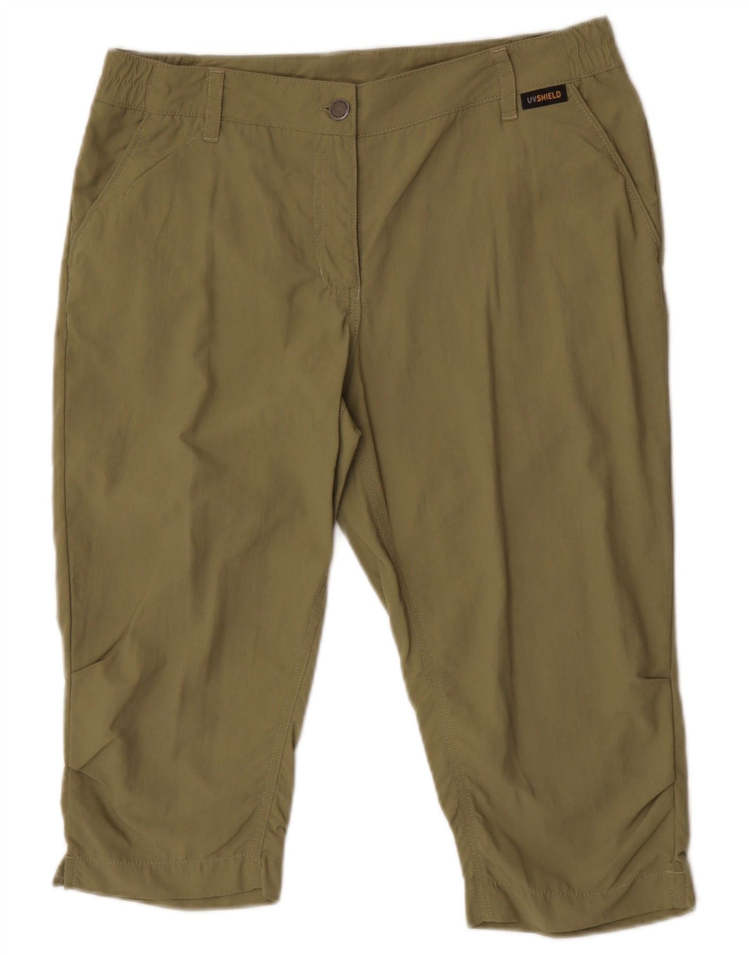 Jack Wolfskin Womens Bermuda Shorts UK 10 Small W32  Khaki Polyamide