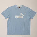 PUMA Mens Graphic T-Shirt Top XL Blue Vintage Puma and Second-Hand Puma from Messina Hembry 