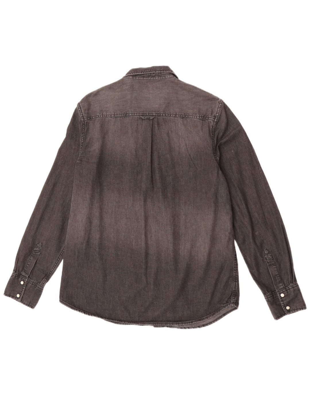 Superdry Mens Denim Shirt XL Grey Cotton