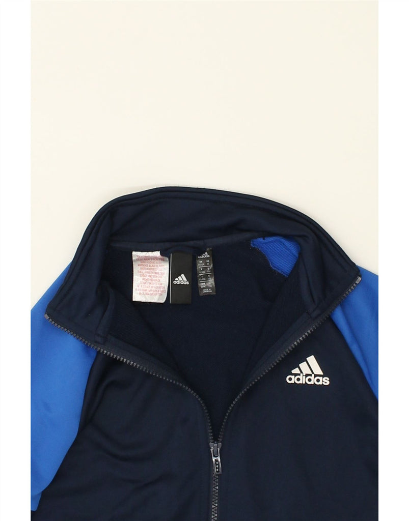 ADIDAS Boys Graphic Tracksuit Top Jacket 11-12 Years  Navy Blue | Vintage Adidas | Thrift | Second-Hand Adidas | Used Clothing | Messina Hembry 