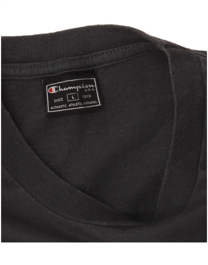 CHAMPION Mens T-Shirt Top Large Grey