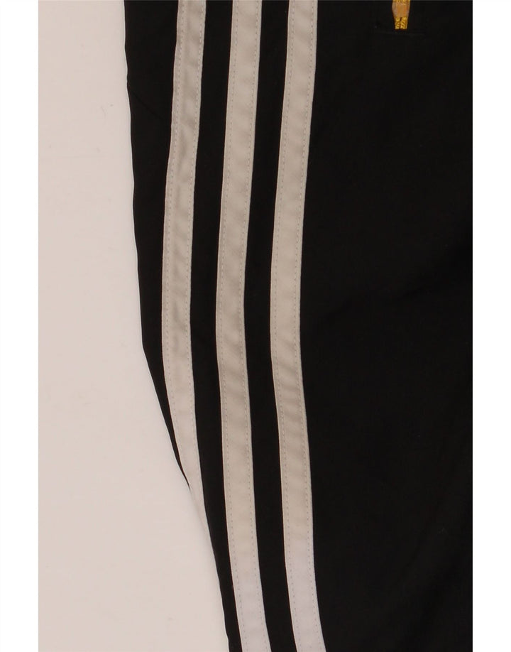 Adidas Boys Tracksuit Trousers Joggers 13-14 Years  Black Polyester