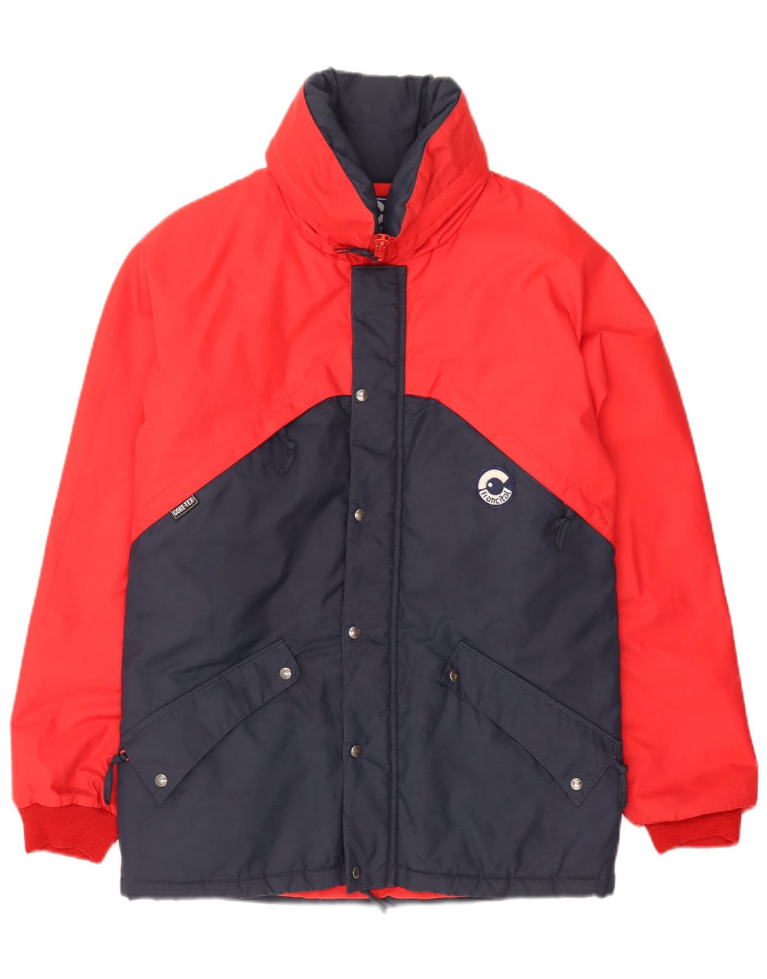 Francital Mens Gore-Tex Hooded Ski Jacket UK 38 Medium Red Colourblock