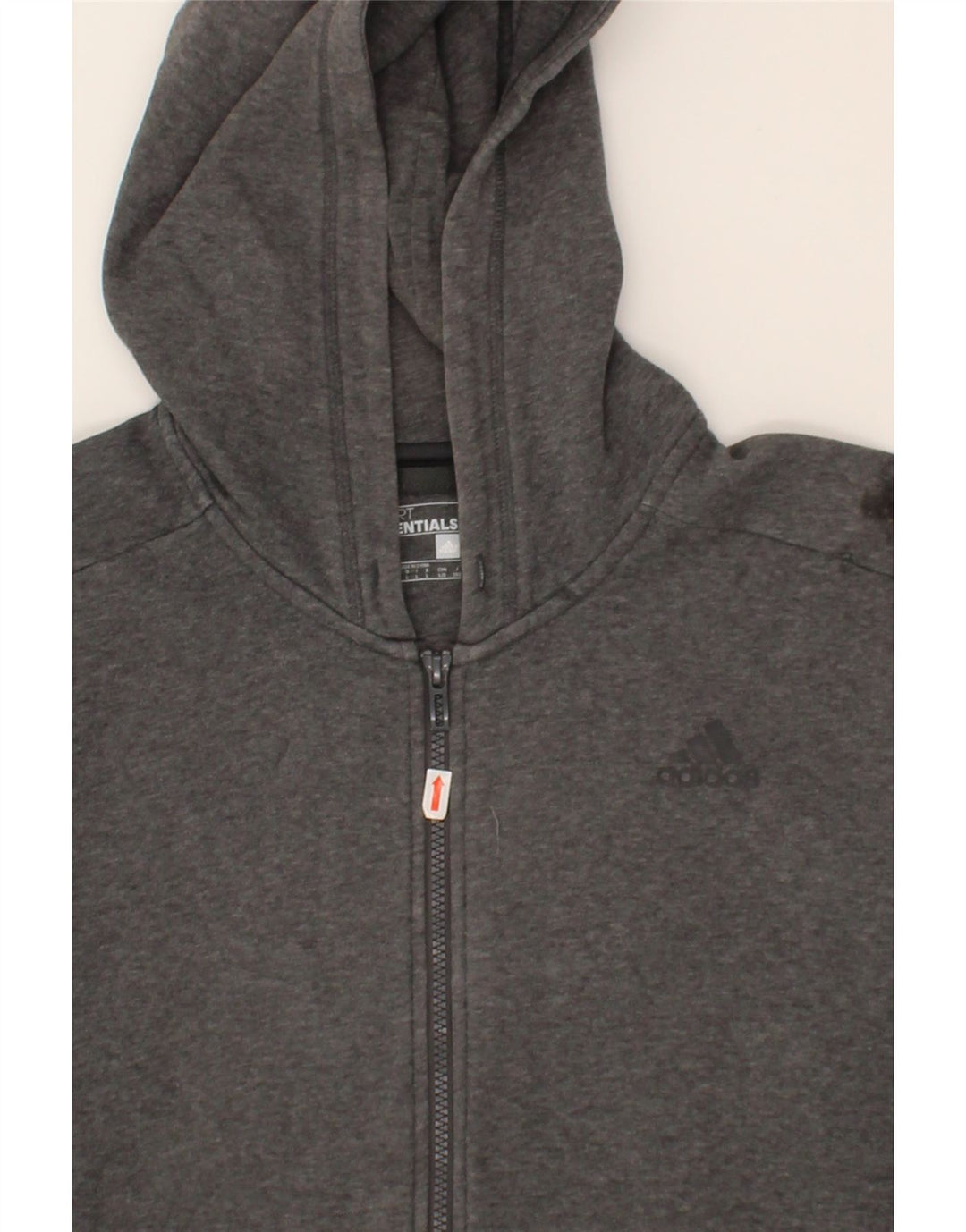 ADIDAS Mens Zip Hoodie Sweater Large Grey Cotton Vintage Adidas and Second-Hand Adidas from Messina Hembry 