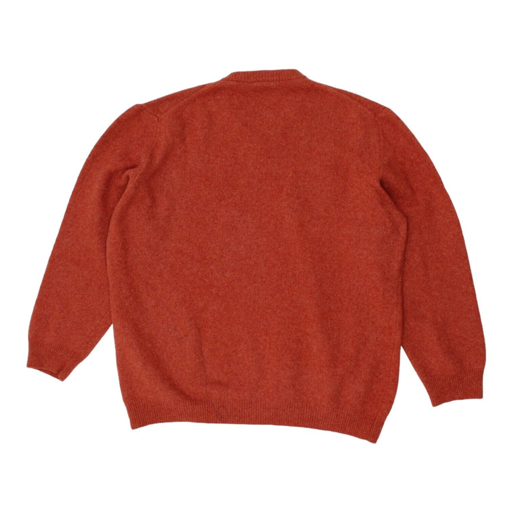 Gianfranco Ferre Mens Red Wool Knit V Neck Jumper | Vintage Designer Sweater VTG Vintage Messina Hembry and Second-Hand Messina Hembry from Messina Hembry 