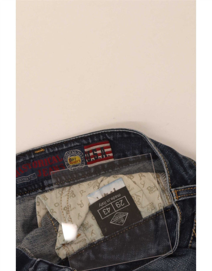 Roy Rogers Womens Slim Jeans W29 L27 Blue Cotton