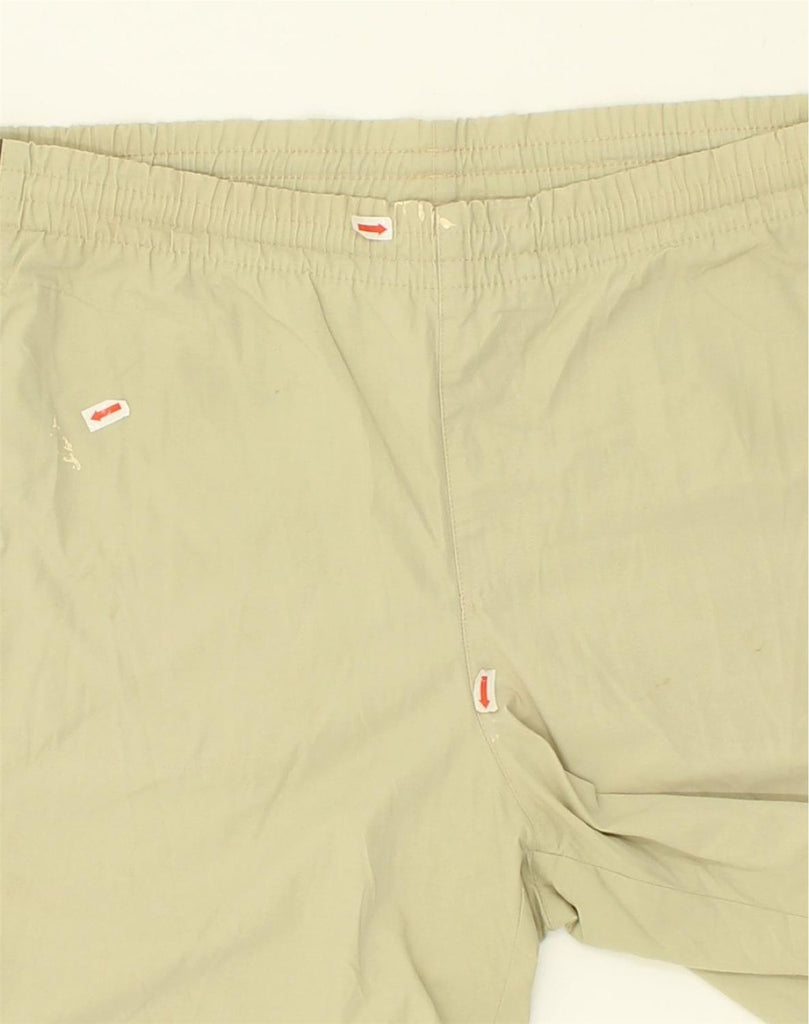 ADIDAS Mens Sport Shorts Small Beige Polyester | Vintage Adidas | Thrift | Second-Hand Adidas | Used Clothing | Messina Hembry 