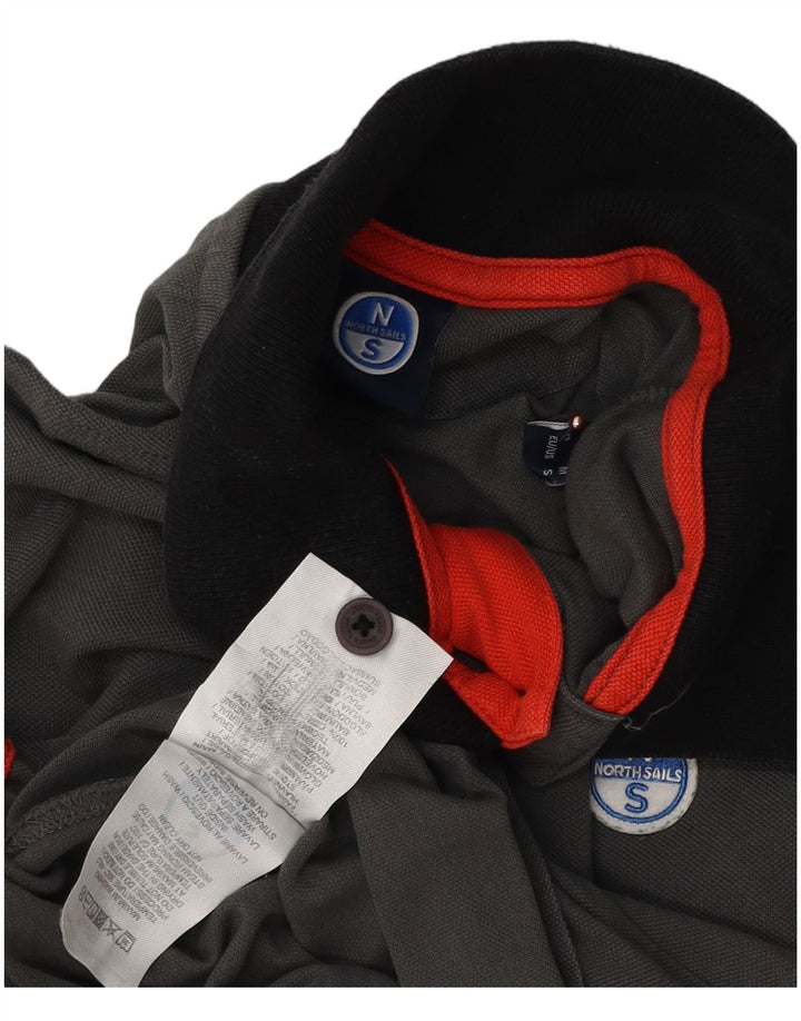 North Sails Mens Polo Shirt Small Grey Cotton