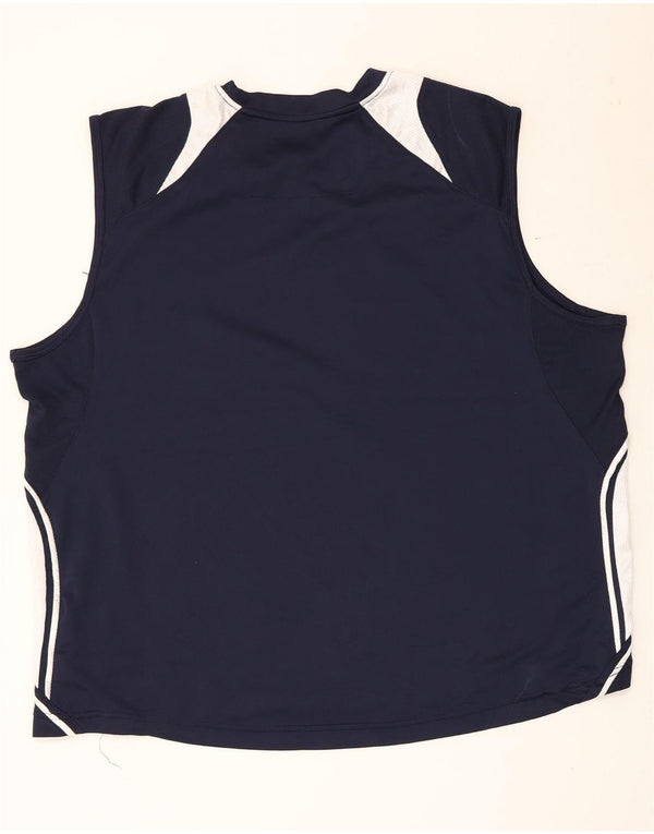 Starter Mens Vest Top XL Navy Blue Colourblock Polyester