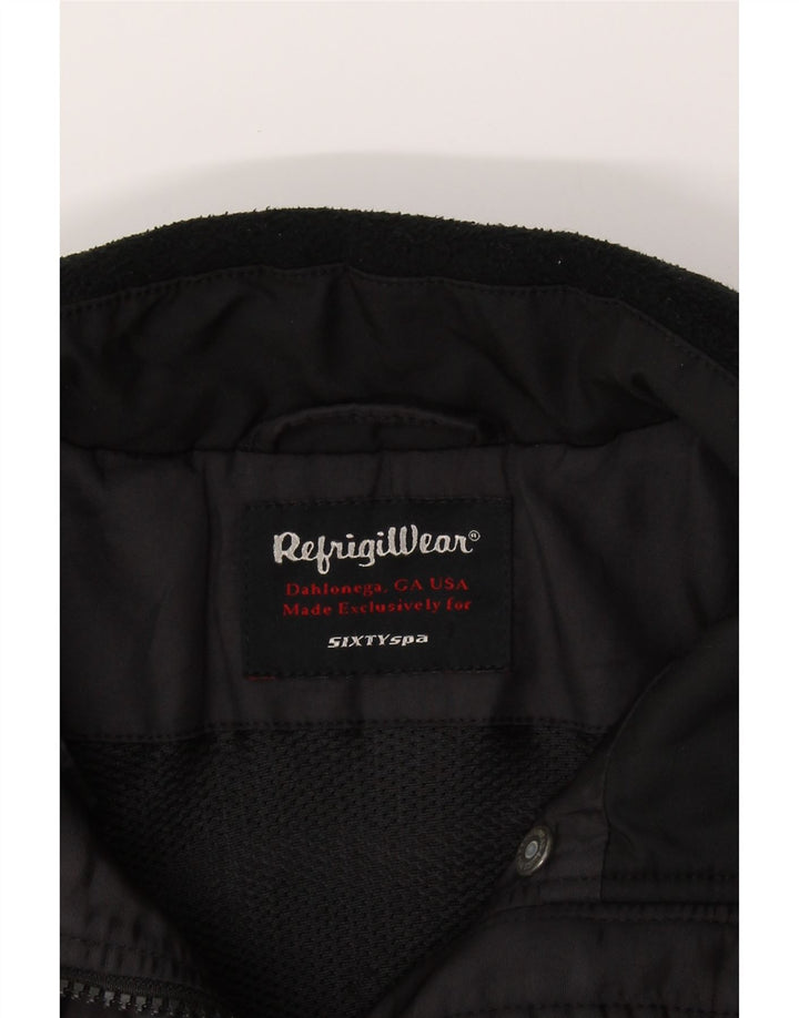 REFRIGIWEAR Womens Padded Jacket IT 46 Large Black Polyamide Vintage Refrigiwear and Second-Hand Refrigiwear from Messina Hembry 