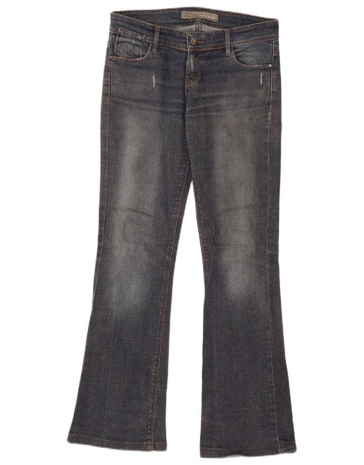 Zara Womens Flared Jeans EU 38 Small W28 L31 Navy Blue