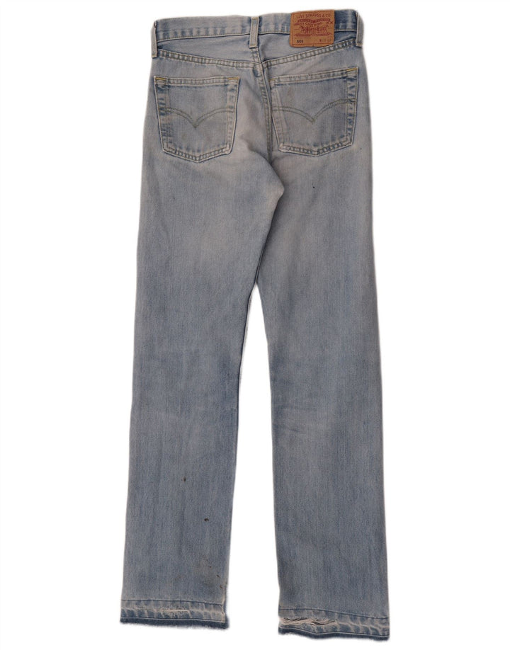 Levi's Womens 501 Straight Jeans W29 L31 Blue Cotton