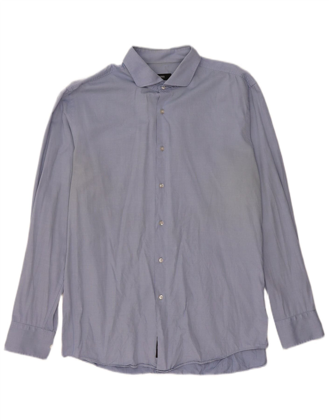 Hugo Boss Mens Slim Fit Shirt Size 43 17 XL Blue