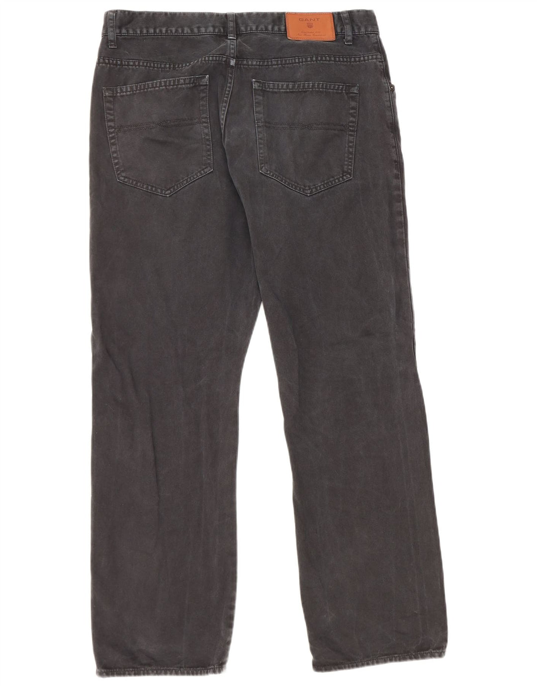 Gant Mens Straight Jeans W34 L30 Black Cotton
