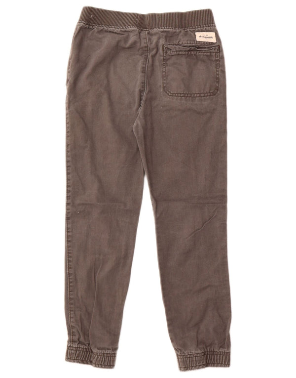 Abercrombie & Fitch Boys Joggers Trousers 7-8 Years Small W24 L23 Grey