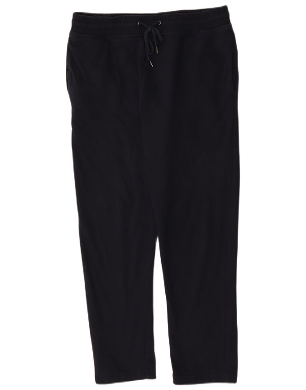 Marks & Spencer Womens Tracksuit Trousers UK 14 Medium Navy Blue Cotton