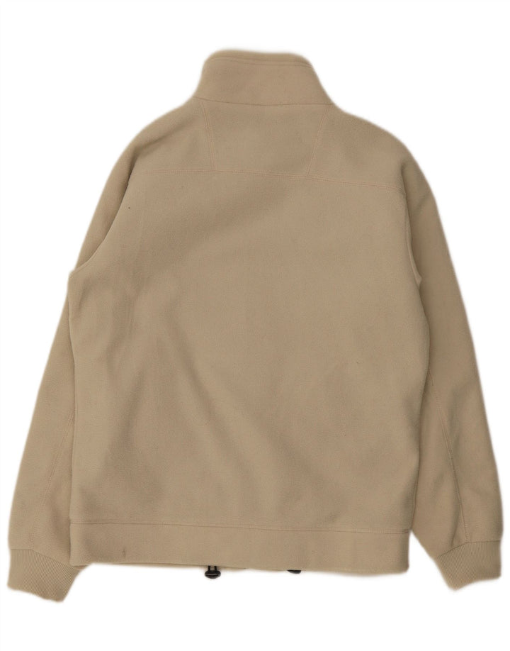 Champion Womens Fleece Jacket UK 16 Large Beige Polyester
