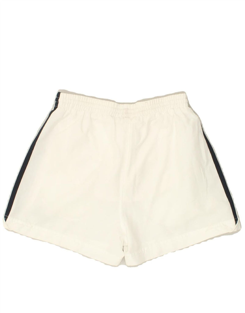 ADIDAS Boys Sport Shorts 7-8 Years White Polyester | Vintage Adidas | Thrift | Second-Hand Adidas | Used Clothing | Messina Hembry 